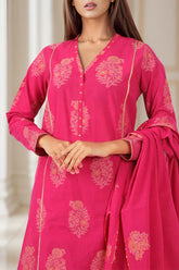 Unstitched Jacquard Cotton 2 Piece (Shirt/Trouser)