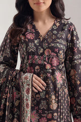Unstitched Printed Lawn 3 Piece