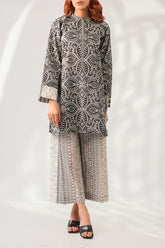 Unstitched Printed Self Strip Lawn 2 Piece (Shirt/Trouser)