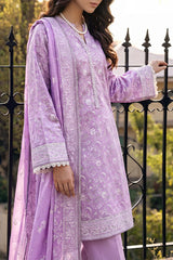 Unstitched Printed Lawn 3 Piece