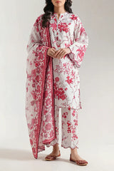 Unstitched Printed Lawn 3 Piece