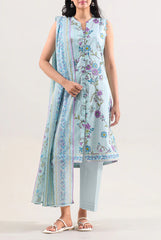 Unstitched Printed Lawn 3 Piece