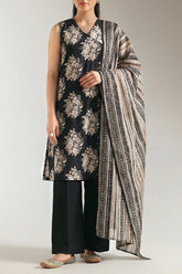 Unstitched Printed Lawn 3 Piece