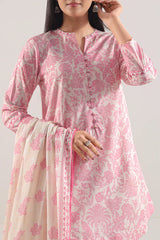 Unstitched Printed Lawn 3 Piece