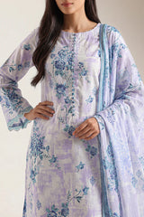 Unstitched Printed Lawn 3 Piece