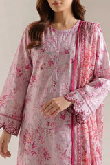Unstitched Printed Lawn 3 Piece