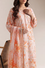 Unstitched Printed Lawn 3 Piece