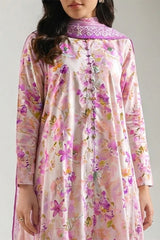 Unstitched Printed Lawn 3 Piece