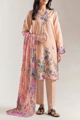 Unstitched Printed Pashmina 3 Piece