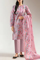 Unstitched Printed Lawn 3 Piece