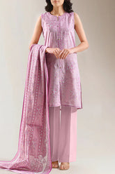 Unstitched Printed Lawn 3 Piece
