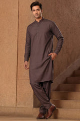 Unstitched Premium Blended Wear Suit (Signature) Gold