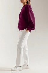 High Waist Straight Trousers