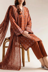 Printed Lawn Stitched 2 Piece (Shirt/Trouser)