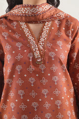 Printed Lawn Stitched 3 Piece