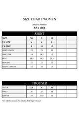 Solid Smooth Flow Stitched 2 Piece (Shirt/Trouser)