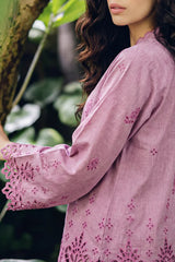 Solid Embroidered Lawn Stitched 2 Piece (Shirt/Trouser)