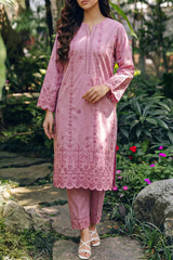 Solid Embroidered Lawn Stitched 2 Piece (Shirt/Trouser)