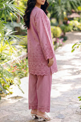 Solid Embroidered Lawn Stitched 2 Piece (Shirt/Trouser)