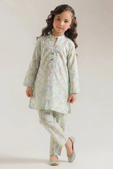 Printed Lawn Stitched 2 Piece (Shirt/Trouser) For Kids