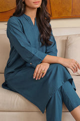 Solid Easy Care Weave Stitched 2 Piece (Shirt/Trouser)