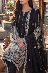 Solid Embroidered Lawn Stitched 3 Piece