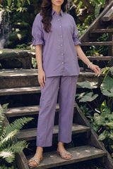 Solid Cotton Dobby Stitched Shirt