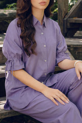 Solid Cotton Dobby Stitched Shirt
