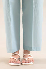 Solid Embroidered Poplin Stitched 2 piece (Shirt/Trouser)