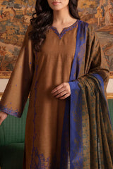 Solid Embroidered Cross Hatch Stitched 2 Piece (Shirt/Trouser)
