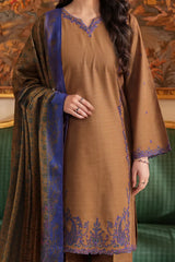 Solid Embroidered Cross Hatch Stitched 2 Piece (Shirt/Trouser)
