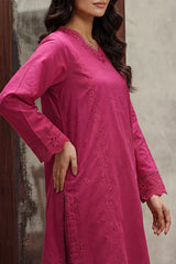 Solid Embroidered Cambric Stitched 2 Piece (Shirt/Trouser)