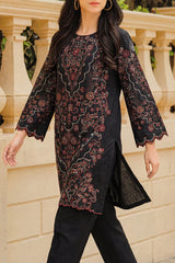 Solid Embroidered Korean Silk Stitched 2 Piece (Shirt/Trouser)