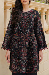 Solid Embroidered Korean Silk Stitched 2 Piece (Shirt/Trouser)