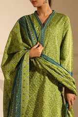 Printed Lawn Stitched 2 Piece (Shirt/Dupatta)