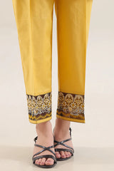 Solid Embroidered Cotton Stitched 3 Piece