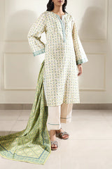 Printed Lawn Stitched 2 Piece (Shirt/Dupatta)