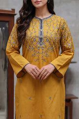 Solid Embroidered Cambric Stitched 2 Piece (Shirt/Trouser)