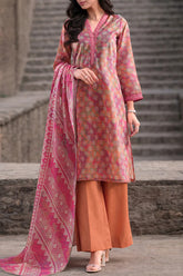 Unstitched Printed Lawn 3 Piece