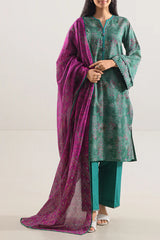 Unstitched Printed Lawn 3 Piece