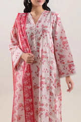 Unstitched Printed Lawn 3 Piece