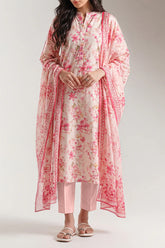 Unstitched Printed Lawn 3 Piece