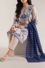 Unstitched Printed Lawn 3 Piece