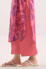 Unstitched Printed Self Strip Lawn 3 Piece