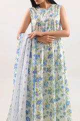Unstitched Printed Lawn 3 Piece