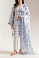 Unstitched Printed Lawn 3 Piece