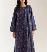Unstitched Printed Lawn 3 Piece