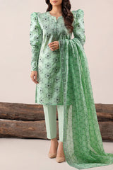 Unstitched Printed Lawn 3 Piece