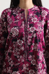 Unstitched Printed Self Strip Lawn 3 Piece