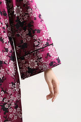 Unstitched Printed Self Strip Lawn 3 Piece